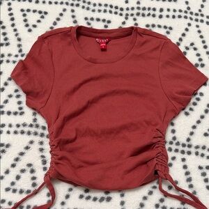 Guess Women's Short Sleeve Rust Top